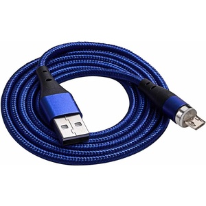 Akyga AK-USB-47 USB A / USB micro B 1 м магнитен син захранващ кабел (5901720139122)