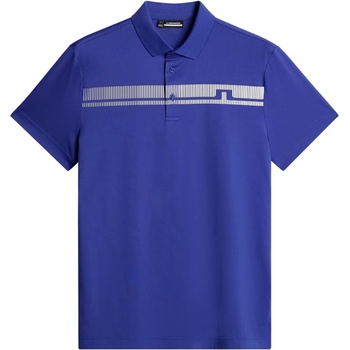 J Lindeberg Golf Блуза с яка J Lindeberg Golf Men's Short-Sleeve Performance Polo Shirt - Clematis Blue