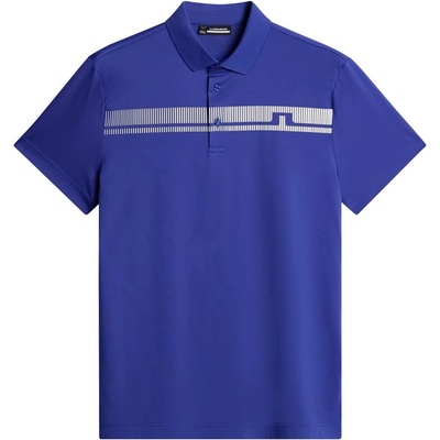 J Lindeberg Golf Блуза с яка J Lindeberg Golf Men's Short-Sleeve Performance Polo Shirt - Clematis Blue