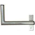 Fisher Price Wall-mounted antenna holder for window with strap, right mounting, galvanized zinc, length 25cm, diameter 3.2cm