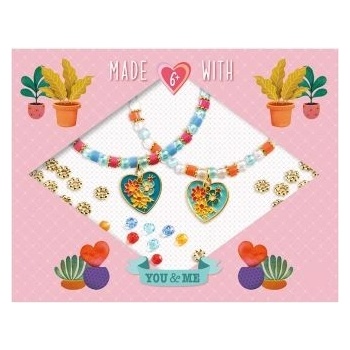 DJECO - Творчески комплект - Направи си гривна - Сърца и мъниста (DJ00010)