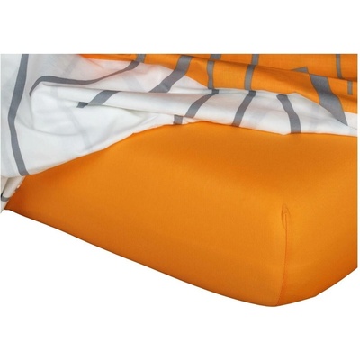 Dadka Jersey prostěradlo pomeranč 200x200x20