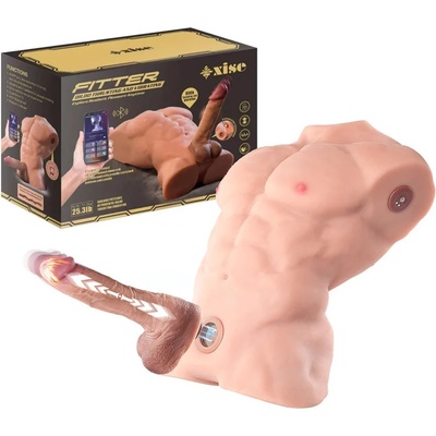 Мъжки торс с тласкащ пенис, смарт контрол и 10 режима - Fitter Masturbator (MSTRS00202)