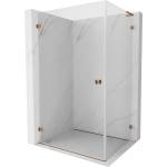 Mexen Lunar-B L лява душ кабина 90 x 80 см, прозрачна, розово злато - 832L-090-080-60-00-L (832L-090-080-60-00-L)