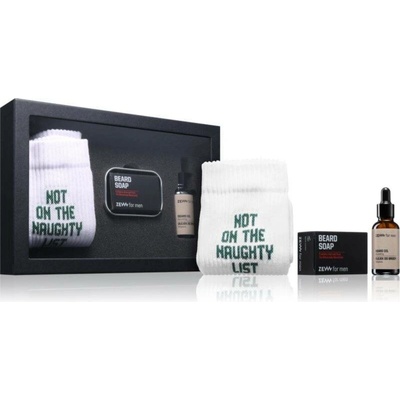 Zew For Men Not Naughty Lumberjack Beard Soap mýdlo na vousy 85 ml + Zew For Men Beard Oil hydratační olej na vousy 30 ml + Zew For Men Socks Naughty ponožky 1 pair – Hledejceny.cz