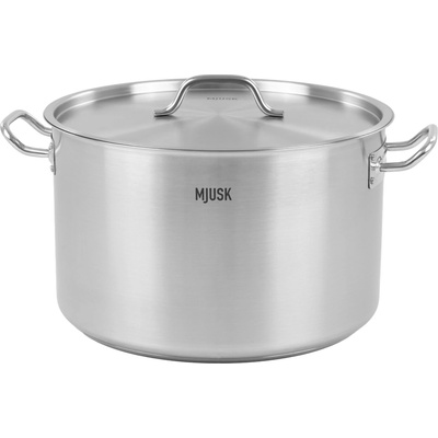 MJUSK Nízky hrniec s priemerom 31,4 l 400 mm s vekom z nerezovej ocele 24025