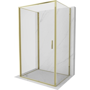 Mexen Exo-3S тристенна душ кабина с отваряща се врата 95 x 90 см, прозрачна, (817-095-090-50-00-3S)