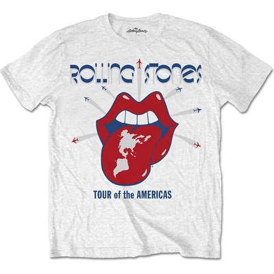 The Rolling Stones tričko Tour of the Americas biele