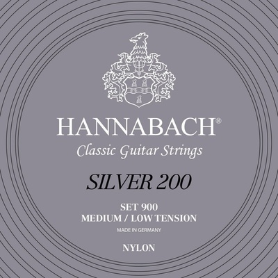 Hannabach série 900 Medium / Low Tension Silver 200 Sada GEW652657
