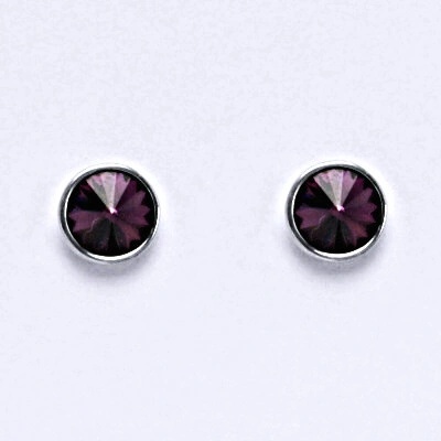 Čištín na šroubek se Swarovski krystalem ametyst NŠ 1336 5786