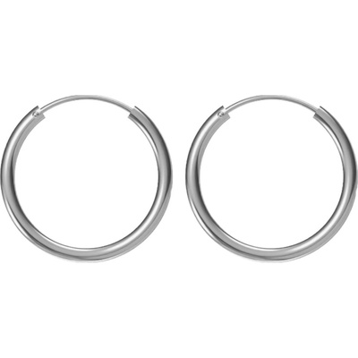 Argento Stříbrné náušnice kroužky - 16 mm průměr 67495