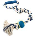 Ferplast Dog Toy - Кучешка играчка за дърпане и дъвчене с дръжка и топка, Ø 2 x 60 см