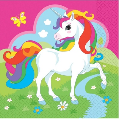 Amscan servítky Unicorn 33x33cm 20ks