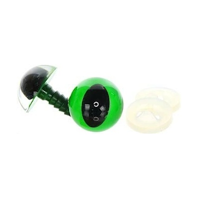 Očička kočičí zelené 15 mm, 1 pár