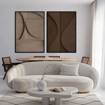 Decono Картини с 3d Ефект в Кафяво