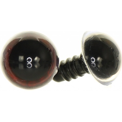 Oči metalické hnědé 14 mm