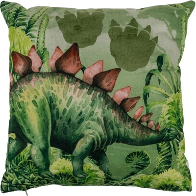 Textilomanie vankúš STEGOSAURUS 40x40 zelený 40x45