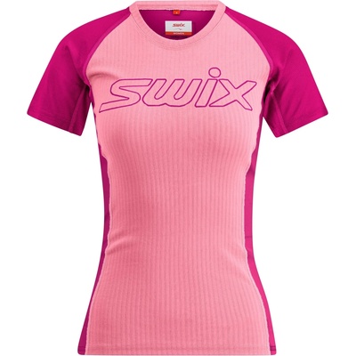 Swix Дамска тениска Swix Women's Racex Light Short Sleeve Running shirt - Sakura / Peony (916-6645-0212)