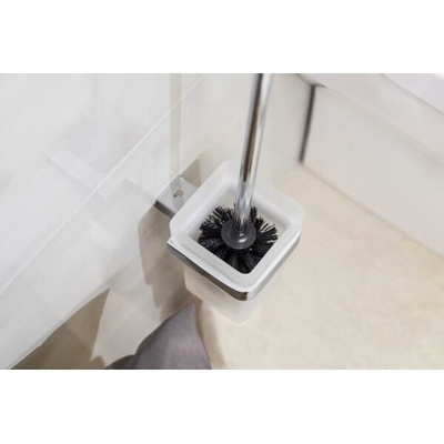 Bemeta VIA závesná WC kefa s miskou 93 x 385 x 127 mm chróm 135013012