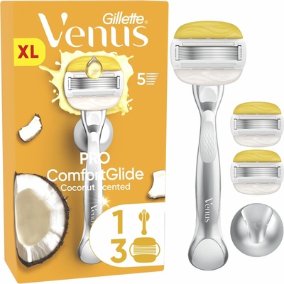Gillette Venus Pro ComfortGlide Coconut + 3 ks hlavic