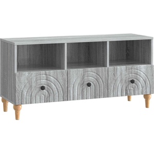 vidaXL ТВ шкаф 102 x 34, 5 x 50 cm Сив Сонома Инженерна дървесина (894221)