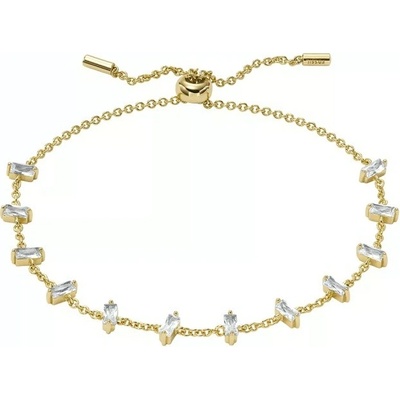 Fossil Elegantní pozlacený náramek z mosazi Hazel JOA00719710