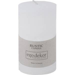 Rustic candles by Ego dekor Бяла свещ Rust, време за горене 38 h Rustic - Rustic candles by Ego dekor (ZBC-3771000)