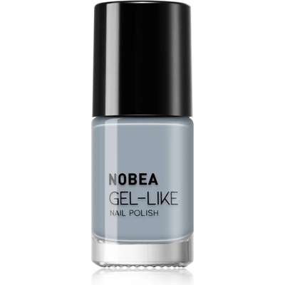 NOBEA Day-to-Day Gel-like Nail Polish лак за нокти с гел ефект цвят Cloudy grey #N10 6ml