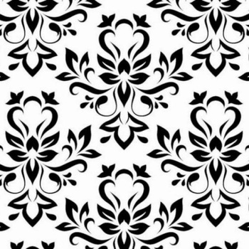 Patifix Самозалепващо фолио черно-бял орнамент - ширина 45 см