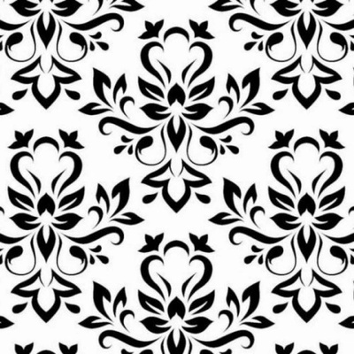 Patifix Самозалепващо фолио черно-бял орнамент - ширина 45 см