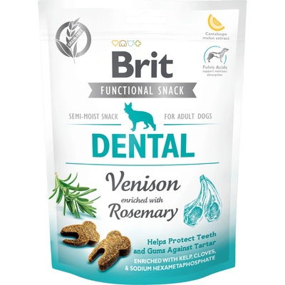 Brit Care Dog funkčný snack Dental jeleň s rozmarínom 150 g