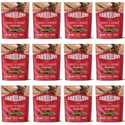 CARNILOVE Dog Jerky Turkey and Rabbit 12x100 g