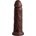 Pipedream King Cock Elite 8" Silicone Dual Density Cock Brown
