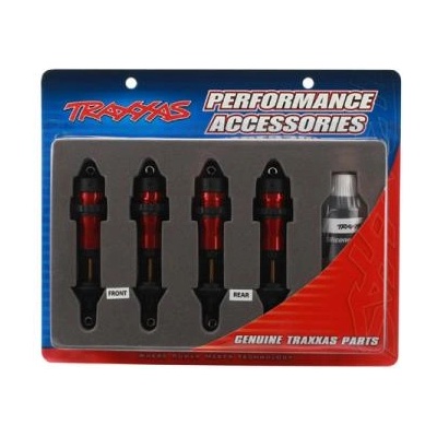 Traxxas амортисьор GTR алуминиев червен (2)