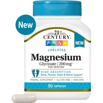 21st Century Magnesium Glycinate 200 mg [90 капсули]