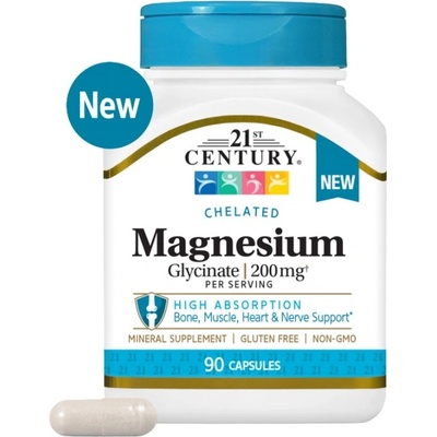 21st Century Magnesium Glycinate 200 mg [90 капсули]