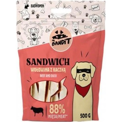 VET EXPERT Mr.Bandit pochoutka Sandwich Hovězí a kachní 500 g
