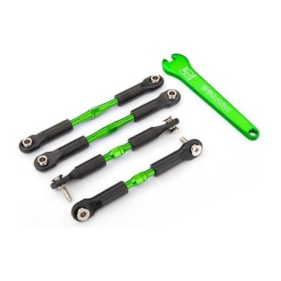 Traxxas биела 39/49mm алуминиева зелена (2+2)