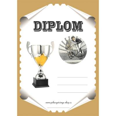 VIZINGR Koně diplom A4 č.14