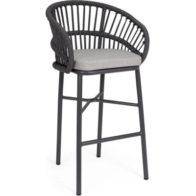 Bizzotto Odivelas АНТРАЦИТ БАР СТОЛ С ВЪЗГЛАВНИЦА (0665525)