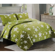 Sofy přehoz na postel Zelené hvězdy 200 x 240 cm