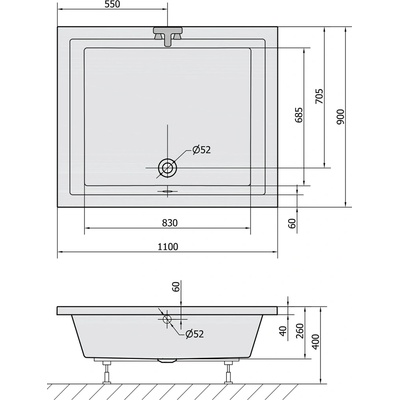 Polysan Deep 110 x 90 cm 72363 – Sleviste.cz