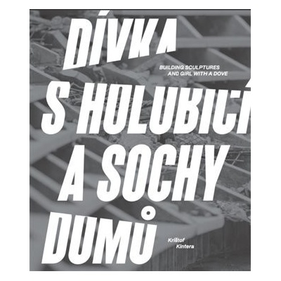 Dívka s holubicí a sochy domů