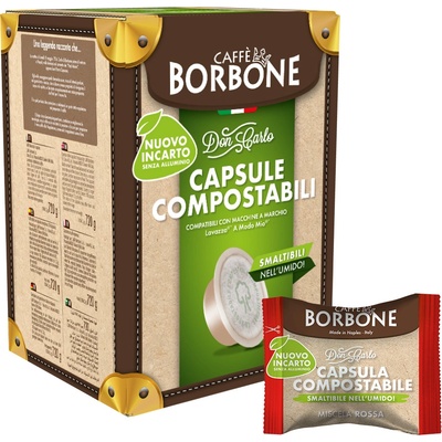 Caffè Borbone | Don Carlo Miscela Rossa Биоразградимо - 50 капсули за Lavazza A Modo Mio