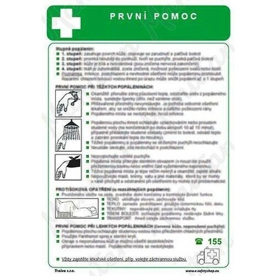 První pomoc při zasažení toxickými látkami, samolepka 210 x 297 x 0,1 mm A4