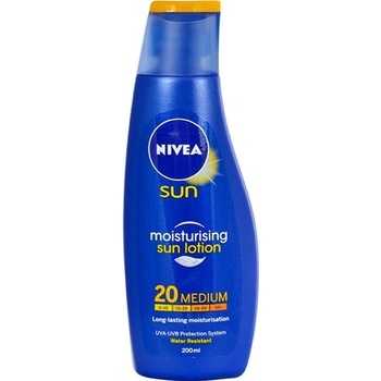 Nivea Sun Protect & Moisture hydratační mléko na opalování SPF20 200 ml