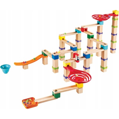 Hape Dřevěná Dráha pro kuličky Kulodrom DIY Sada 129 dílů