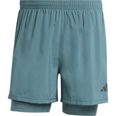 adidas Мъжки къси панталони Adidas Own the Run 2-in-1 Running Shorts Mens - Preloved Teal