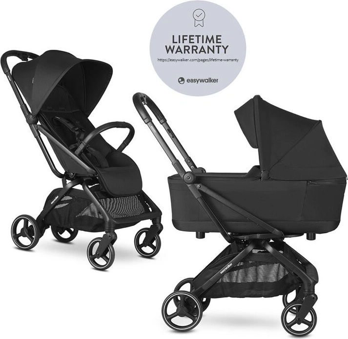 Easywalker Rockey S Poussette Compacte - Noir, 7 Kg, Pliage Automatique, Bagage à Main - 13