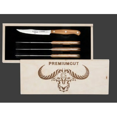 Giesser Exkluzivní edice Premium Cut oliva sada 4 steakových nožů délka ostří 12 cm
